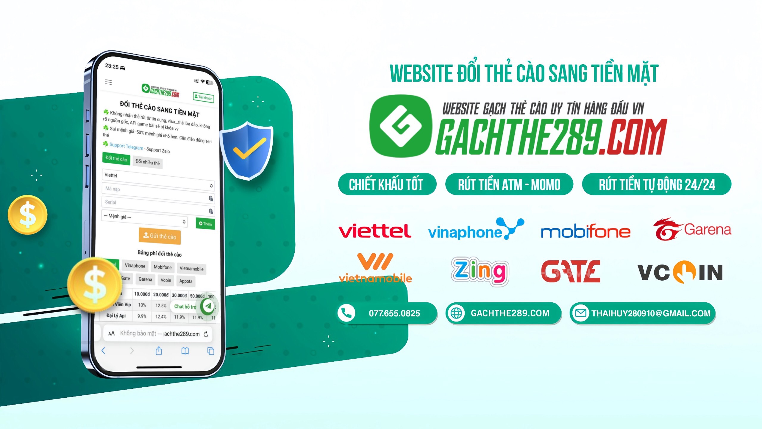 Cách Tạo Website Con Tại GACHTHE289.COM